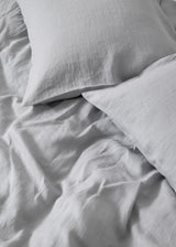 Linen Duvet Cover in Frosty Neutral