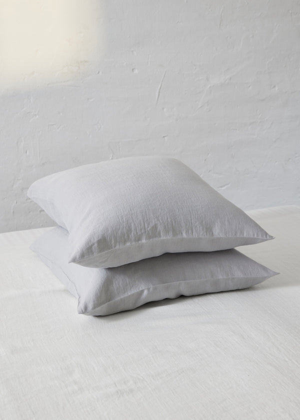 Linen Pillow Cover in Frosty Neutral