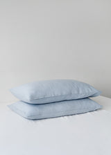 Linen Pillow Cover in Sky Blue